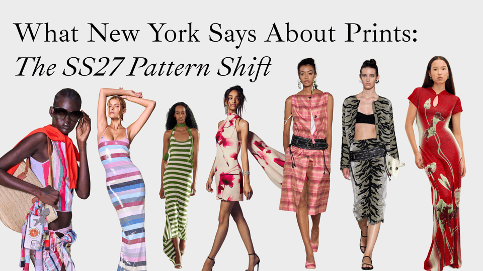 Featured image for New York Fashion Week SS27: Key Print and Pattern Trends