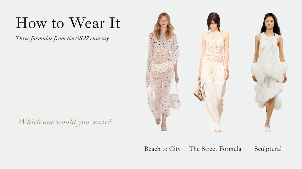 Image from “Crochet Trend SS27: Beyond the Beach”