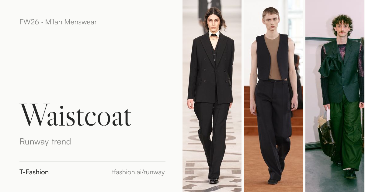 Waistcoat Trend, Fall 2026 · Milan Men's Fashion Week | T-Fashion