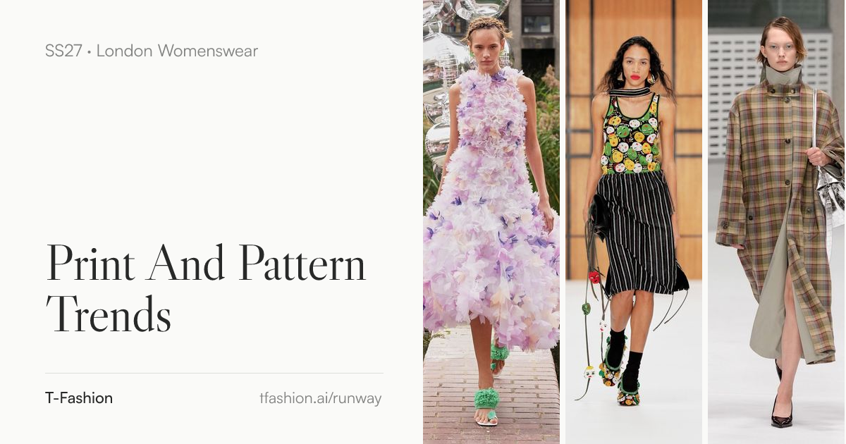 Spring 2027 Print & Pattern Trends from London Fashion Week | T-Fashion