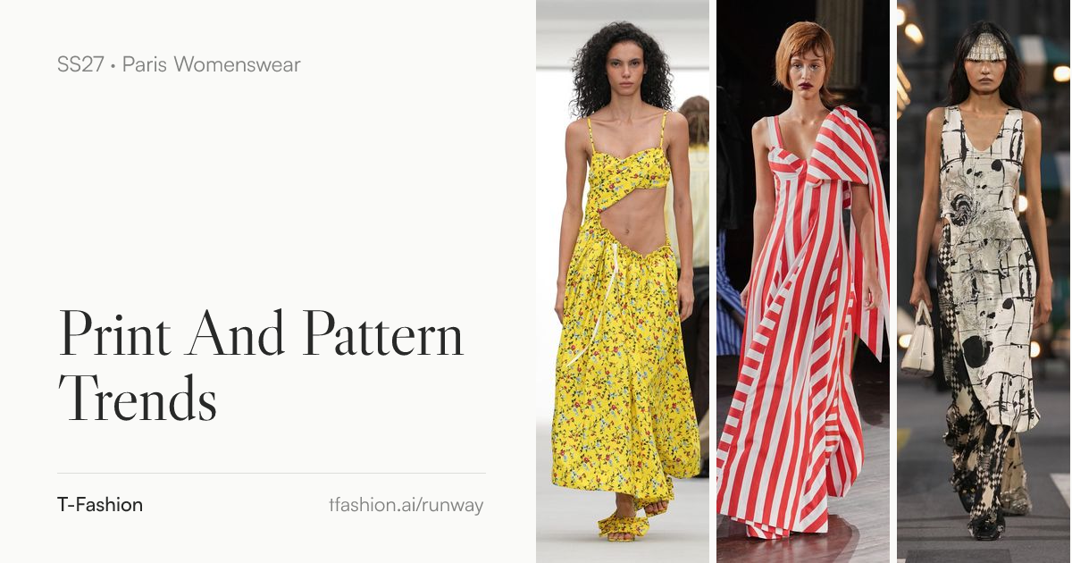 Spring 2027 Print & Pattern Trends from Paris Fashion Week | T-Fashion